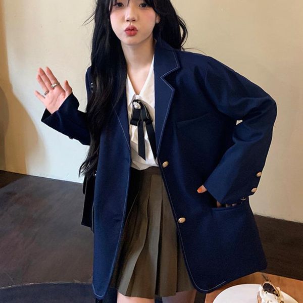 women's suits & blazers chic women blazer single button female jacket full sleeve outerwear solid color casual coat fashion fall coats, White;black
women's suits & blazers chic women blazer single button female jacket full sleeve outerwear solid color casual coat fashion fall coats, White;black