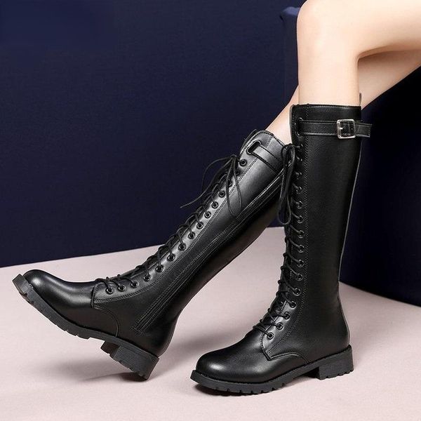 boots 2021 autumn boot women thick platform knee-high black lace-up medium creepers shoes fashion punk round toe
boots 2021 autumn boot women thick platform knee-high black lace-up medium creepers shoes fashion punk round toe