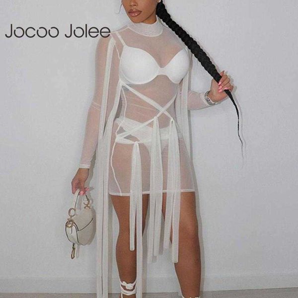 jocoo jolee women summer mesh skinny buttocks long sleeve dress drawstring high streetwear party club gauze solid 210619, Black;gray
jocoo jolee women summer mesh skinny buttocks long sleeve dress drawstring high streetwear party club gauze solid 210619, Black;gray