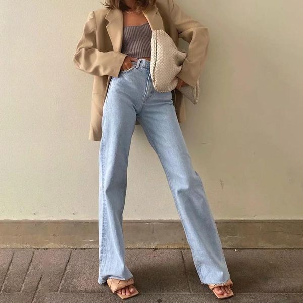 women's jeans wide leg pant women autumn winter high waist slouchy black straight denim trouser fall 2021 casual street clothes, Blue
women's jeans wide leg pant women autumn winter high waist slouchy black straight denim trouser fall 2021 casual street clothes, Blue
