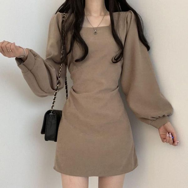casual dresses vintage chic autumn slim puff sleeve dress short korean fashion runway vestido de mujer, Black;gray
casual dresses vintage chic autumn slim puff sleeve dress short korean fashion runway vestido de mujer, Black;gray