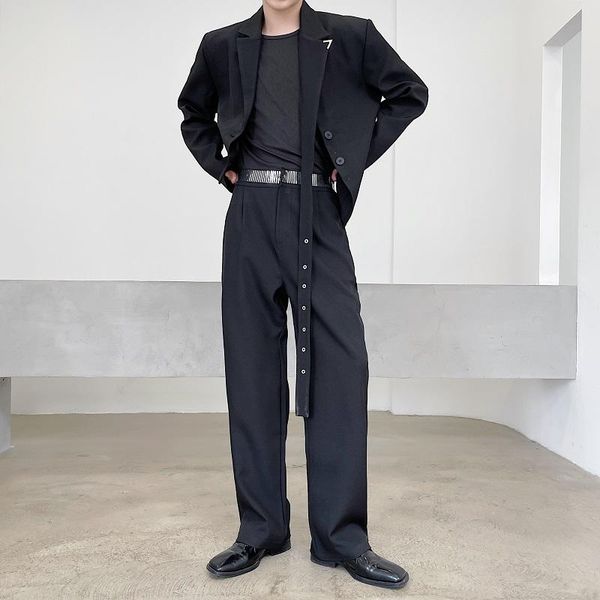 men's suits & blazers wide-leg pants fashion stretch waist casual men trousers korean loose straight-leg suit mens dress m-xl, White;black
men's suits & blazers wide-leg pants fashion stretch waist casual men trousers korean loose straight-leg suit mens dress m-xl, White;black