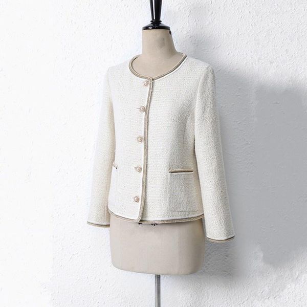 women's jackets ol elegant french style women tweed jacket o neck pearl single breasted white outerwear ladies slim fit vintage short c, Black;brown
women's jackets ol elegant french style women tweed jacket o neck pearl single breasted white outerwear ladies slim fit vintage short c, Black;brown
