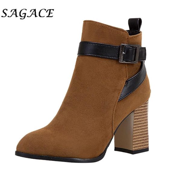 boots sagace shoes ladies flock buckle pointed toe square heel 8cm chunky ankle women winter platform high heels, Black
boots sagace shoes ladies flock buckle pointed toe square heel 8cm chunky ankle women winter platform high heels, Black