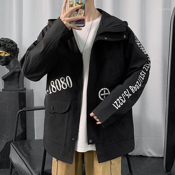coat men's spring jacket hooded clothes korean fashion tooling polyester shirt decal high street loose clothing jackets, Black;brown
coat men's spring jacket hooded clothes korean fashion tooling polyester shirt decal high street loose clothing jackets, Black;brown