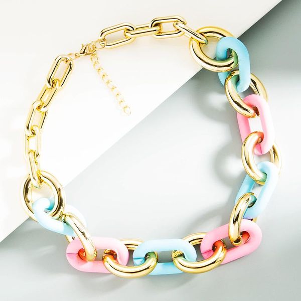 chokers design link chain choker acrylic necklace gold color modern trendy clavicle for women bridal wedding party jewelry, Golden;silver
chokers design link chain choker acrylic necklace gold color modern trendy clavicle for women bridal wedding party jewelry, Golden;silver