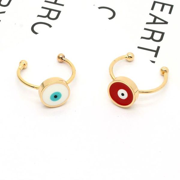 1pair round lucky turkish eye open ring for women bohemia vintage simple punk red enamel finger female jewelry r242 cluster rings, Golden;silver
1pair round lucky turkish eye open ring for women bohemia vintage simple punk red enamel finger female jewelry r242 cluster rings, Golden;silver