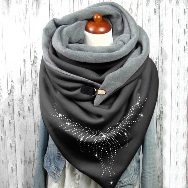 scarves women scarf with diamond series printing winter thick warm multi-purpose shawl button designer brand cachecol, Blue;gray
scarves women scarf with diamond series printing winter thick warm multi-purpose shawl button designer brand cachecol, Blue;gray
