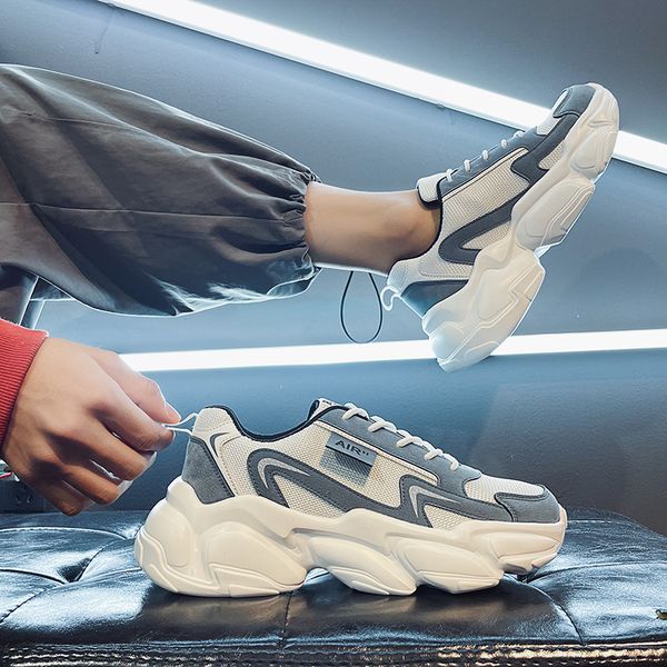 464748 size mens shoes 2021new trendy spring and autumn leisure sneakers mens breathable mesh summer versatile increased by daddy tide shoes, Black;white
464748 size mens shoes 2021new trendy spring and autumn leisure sneakers mens breathable mesh summer versatile increased by daddy tide shoes, Black;white