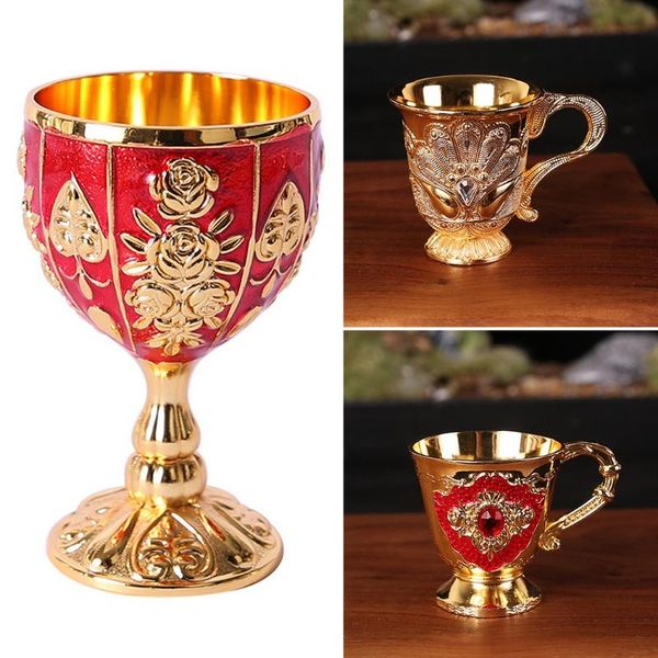mugs 30ml small drinking glass retro creative beautiful fashion goblet alloy material european style bar wine set
mugs 30ml small drinking glass retro creative beautiful fashion goblet alloy material european style bar wine set