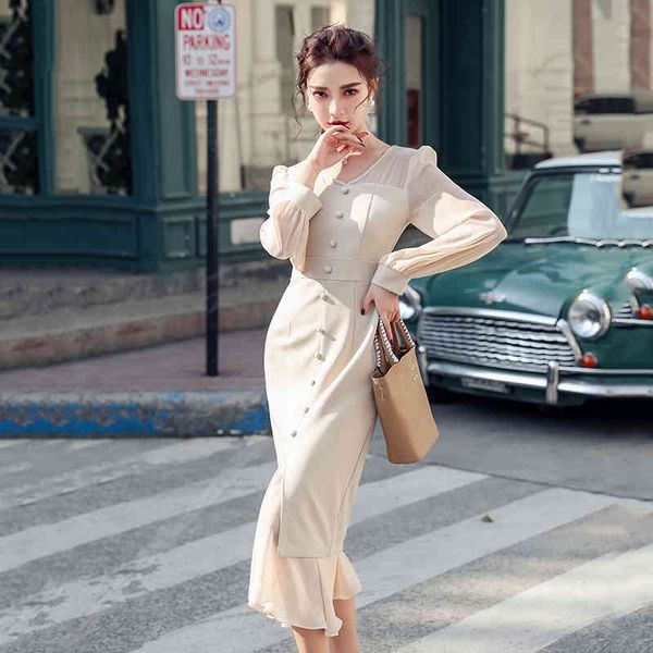 dresses french style mermaid women spring summer long sleeve niche waist split fishtail slim mid-length outfit, Black;gray
dresses french style mermaid women spring summer long sleeve niche waist split fishtail slim mid-length outfit, Black;gray