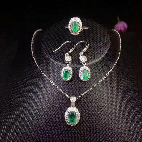bracelet, earrings & necklace natural emerald jewelry set real 925 sterling silver 1pc pendant,1pc ring ,2pcs earring, Black
bracelet, earrings & necklace natural emerald jewelry set real 925 sterling silver 1pc pendant,1pc ring ,2pcs earring, Black