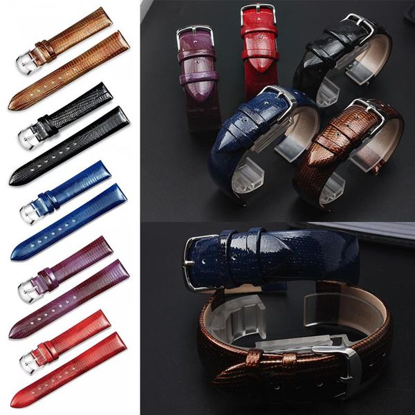 watch bands replacement lizard pattern patent leather watchband elegant design fashion, Black;brown
watch bands replacement lizard pattern patent leather watchband elegant design fashion, Black;brown
