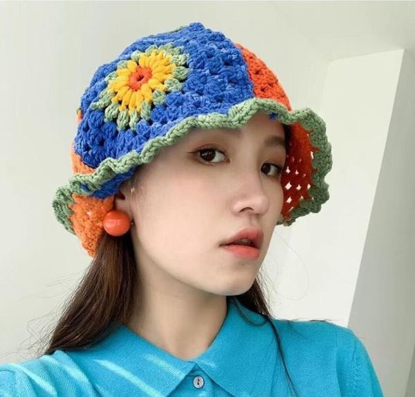 wide brim hats women hollow flower knitted bucket hat crochet color matching basin foldable sunscreen fisherman cap panama, Blue;gray
wide brim hats women hollow flower knitted bucket hat crochet color matching basin foldable sunscreen fisherman cap panama, Blue;gray