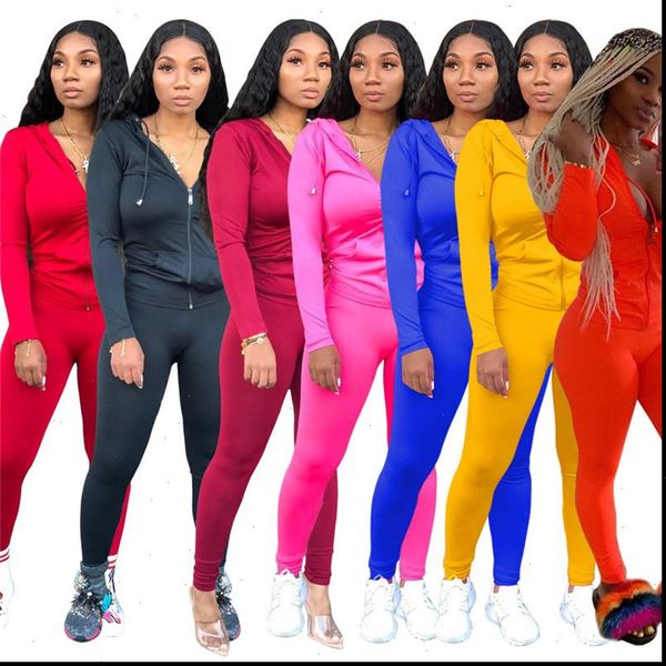 solid two piece set tracksuit women tracksuits zipper long sleeve hooded sweatshirt pencil pants female sporting suits, Gray
solid two piece set tracksuit women tracksuits zipper long sleeve hooded sweatshirt pencil pants female sporting suits, Gray