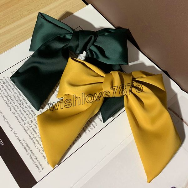 vintage silk satins cloth bow hair clips women girls hair accessories headwear hairties gumki do wlosow haar accessoires, Golden;silver
vintage silk satins cloth bow hair clips women girls hair accessories headwear hairties gumki do wlosow haar accessoires, Golden;silver
