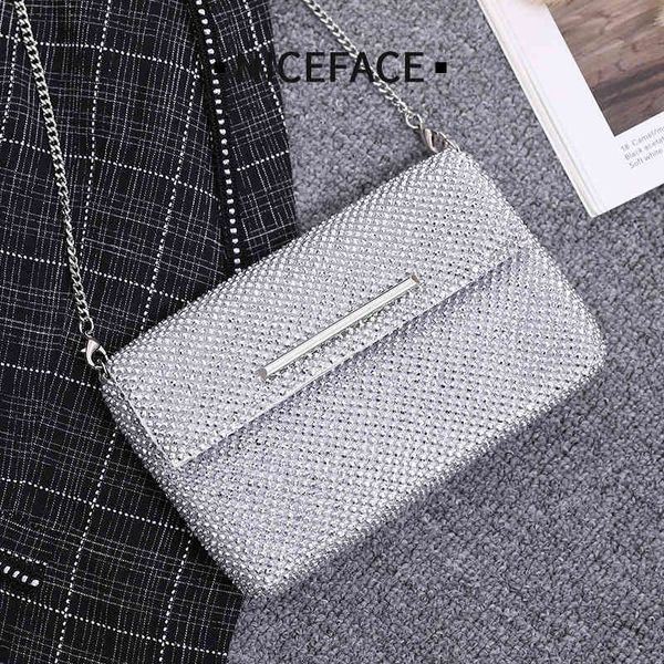 dinner bag fashion silver diamond inlaid banquet handbag hardware chain single shoulder messenger female
dinner bag fashion silver diamond inlaid banquet handbag hardware chain single shoulder messenger female