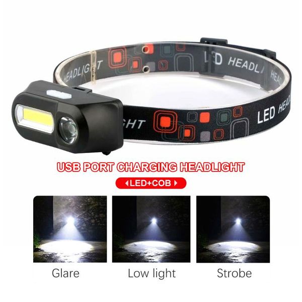 headlamp usb rechargeable cob camping waterproof fishing headlight use 18650 headlamps
headlamp usb rechargeable cob camping waterproof fishing headlight use 18650 headlamps