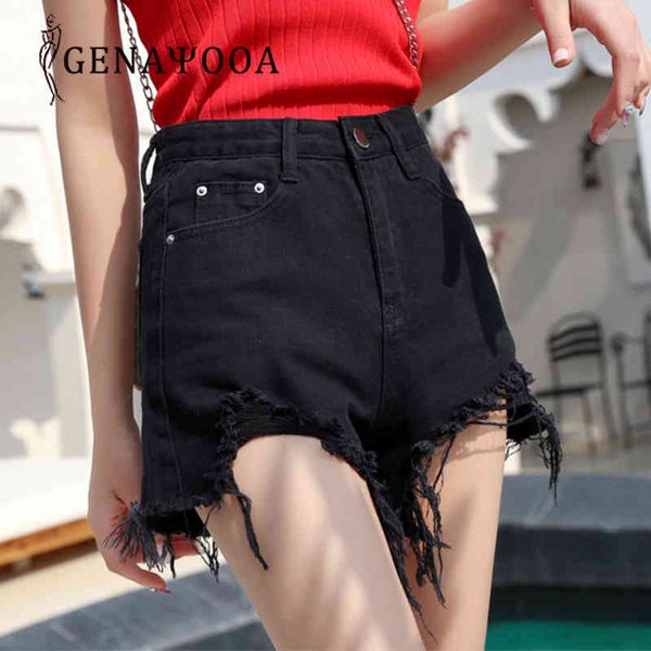 women's denim high waist fur-lined leg-openings jeans slim shorts feminino 210417, White;black
women's denim high waist fur-lined leg-openings jeans slim shorts feminino 210417, White;black