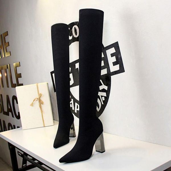 boots 2021 slim thigh high over-the-knee metal heel knee women long heels bigtree shoes, Black
boots 2021 slim thigh high over-the-knee metal heel knee women long heels bigtree shoes, Black