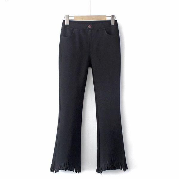 plus size pants women flare clothing 2021 winter fashion slim velvet lining keep warm thick high waist tassels trousers, Black
plus size pants women flare clothing 2021 winter fashion slim velvet lining keep warm thick high waist tassels trousers, Black