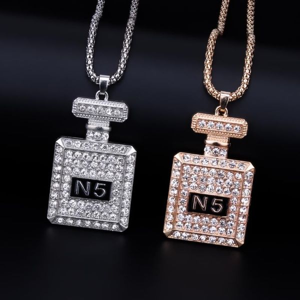 pendant necklaces fashion full zircon creative perfume bottle necklace female valentine's day gift birthday party jewelry accessories, Silver
pendant necklaces fashion full zircon creative perfume bottle necklace female valentine's day gift birthday party jewelry accessories, Silver