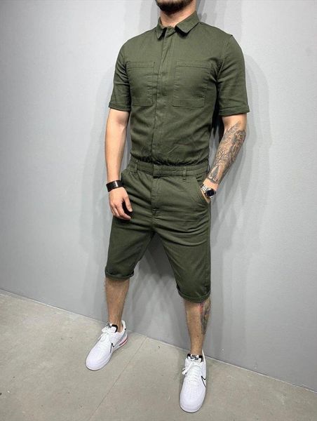 zipe jumpsuits one piece overalls men tracksuit pure color jumpsuit short sleeve male clothes tooling style, Gray
zipe jumpsuits one piece overalls men tracksuit pure color jumpsuit short sleeve male clothes tooling style, Gray