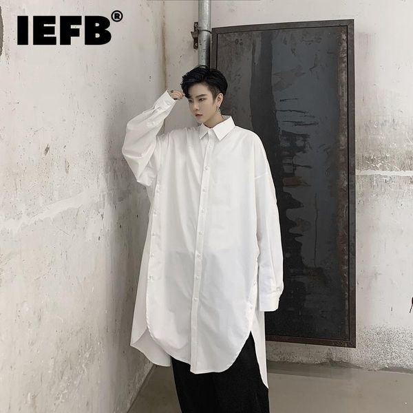 men's casual shirts iefb autumn side slit multi button loose long sleeve shirt black white oversize 2021 japan style y8913, White;black
men's casual shirts iefb autumn side slit multi button loose long sleeve shirt black white oversize 2021 japan style y8913, White;black