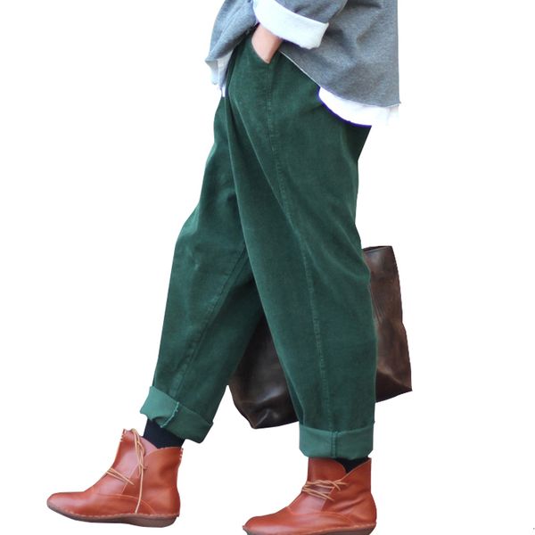 women's pants & capris 2021 women corduroy wide leg vintage autumn winter casual thick warm elastic waist loose cotton pleated tro, Black;white
women's pants & capris 2021 women corduroy wide leg vintage autumn winter casual thick warm elastic waist loose cotton pleated tro, Black;white