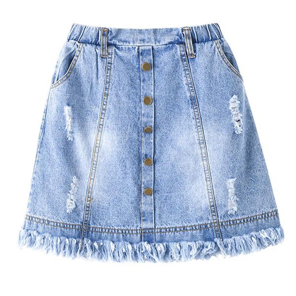 to 16 years kids & teenager girls summer denim ripped jeans skirts children fashion casual skirt clothing, Blue
to 16 years kids & teenager girls summer denim ripped jeans skirts children fashion casual skirt clothing, Blue