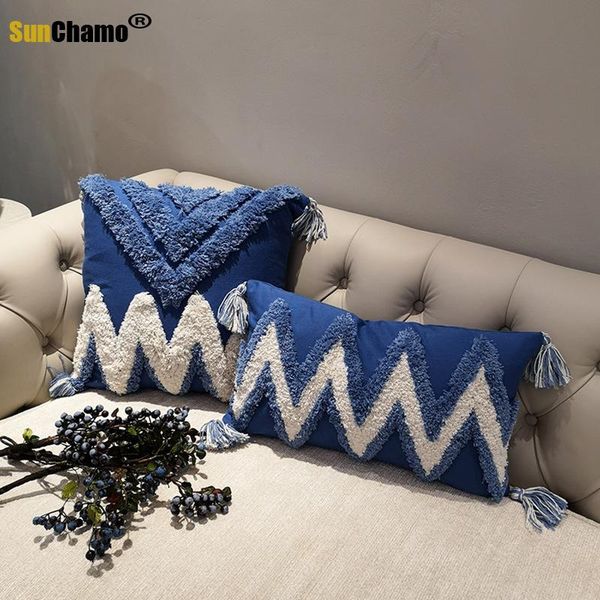 cushion/decorative pillow handmade luxury moroccan style cushion cover boho ethnic navy blue with tassels 45x45cm/30x50cm homedecoration
cushion/decorative pillow handmade luxury moroccan style cushion cover boho ethnic navy blue with tassels 45x45cm/30x50cm homedecoration