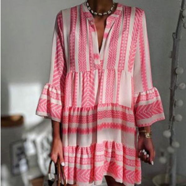casual dresses geometric dress woman flare sleeve for women 2021 long v neck autumn beach ladies sundress, Black;gray
casual dresses geometric dress woman flare sleeve for women 2021 long v neck autumn beach ladies sundress, Black;gray