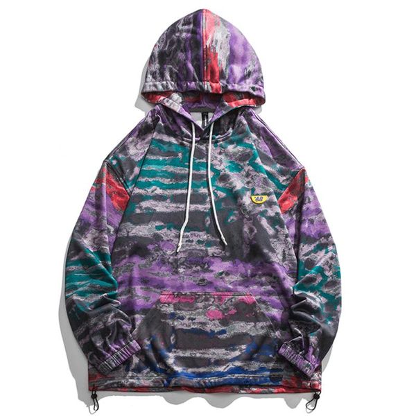 men's hoodies & sweatshirts latest autumn tie dyed drawstring hooded clothes hipster casual hip hop streetwear, Black
men's hoodies & sweatshirts latest autumn tie dyed drawstring hooded clothes hipster casual hip hop streetwear, Black
