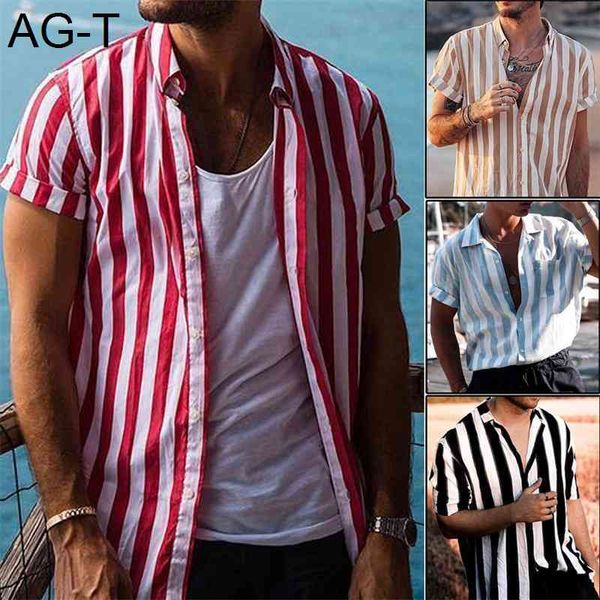 new mens summer button shirts baggy lapel blouse v neck no pocket stripe, White;black
new mens summer button shirts baggy lapel blouse v neck no pocket stripe, White;black