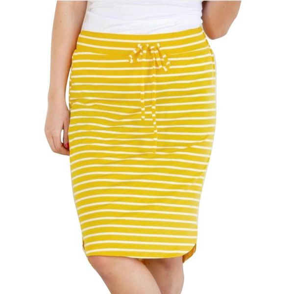 skirts womail summer womens striped high waist elastic knee-length skirt lace up female bottom rouoas femininas estilosas 512#3, Black
skirts womail summer womens striped high waist elastic knee-length skirt lace up female bottom rouoas femininas estilosas 512#3, Black