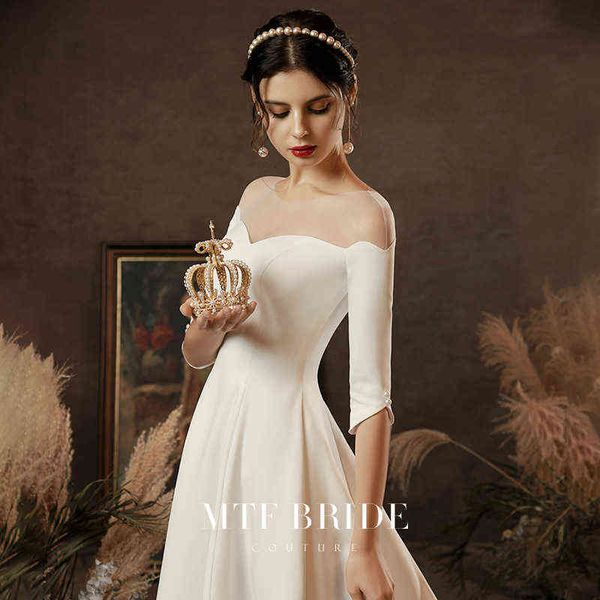 luxury street style dresses mantingfang french satin light wedding 2021 bride temperament simple out skirt, Black;pink
luxury street style dresses mantingfang french satin light wedding 2021 bride temperament simple out skirt, Black;pink