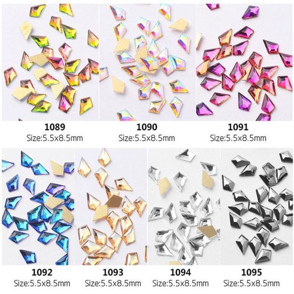 10pcs/bag nail art rhinestones diamond shape flat back rainbow colors glass drill for 3d manicure decoration1, Silver;gold
10pcs/bag nail art rhinestones diamond shape flat back rainbow colors glass drill for 3d manicure decoration1, Silver;gold