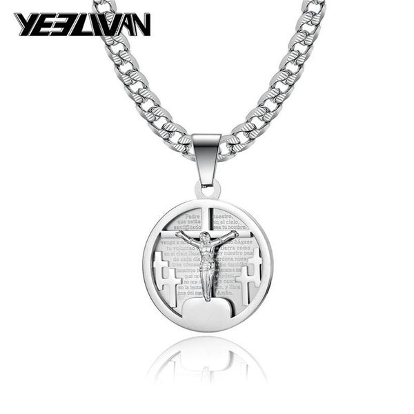 trend 3d the cross of jesus pendant necklace stainless steel accessories punk cuba chain hiphop necklaces men women jewelry, Silver
trend 3d the cross of jesus pendant necklace stainless steel accessories punk cuba chain hiphop necklaces men women jewelry, Silver