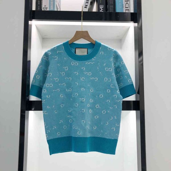 luxury design short sleeve sweater female letter jacquard spring summer fashion couple loose pullover t-shirt, White
luxury design short sleeve sweater female letter jacquard spring summer fashion couple loose pullover t-shirt, White