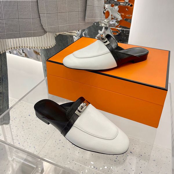 designer slipper genuine leather oz mules sandals princetown kelly metal chain shoe luxury women loafers crocodile skin lady slipper with bo, Black
designer slipper genuine leather oz mules sandals princetown kelly metal chain shoe luxury women loafers crocodile skin lady slipper with bo, Black