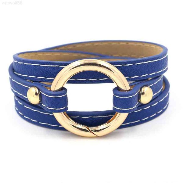 luxury daily fashion versatile pu leather three circles wound gold ring simple women's hand designer jewelrymen bracelets, Golden;silver
luxury daily fashion versatile pu leather three circles wound gold ring simple women's hand designer jewelrymen bracelets, Golden;silver