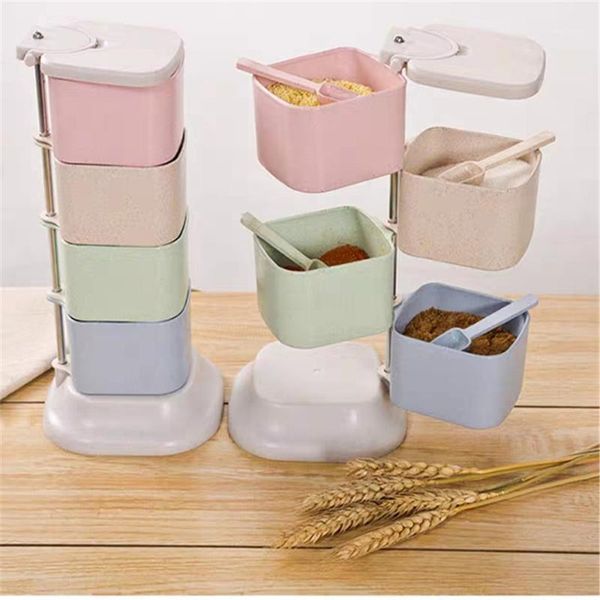 storage bottles & jars multifunction spice jar kitchen tank vertical rotation home wheat straw four solid colors simple high quality
storage bottles & jars multifunction spice jar kitchen tank vertical rotation home wheat straw four solid colors simple high quality