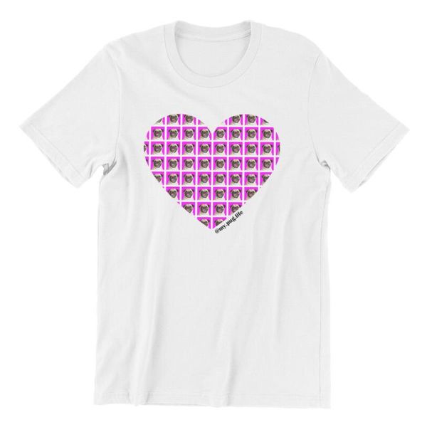 men's t-shirts t-shirt pink pug tiled heart 100% cotton couples matching oversized tshirts 45810, White;black
men's t-shirts t-shirt pink pug tiled heart 100% cotton couples matching oversized tshirts 45810, White;black