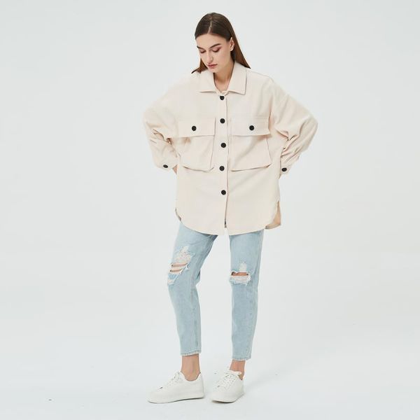 women's jackets spring autumn woman jacket fashion oversized with pockets loose overshirt vintage long sleeve female blouses coat chic, Black;brown
women's jackets spring autumn woman jacket fashion oversized with pockets loose overshirt vintage long sleeve female blouses coat chic, Black;brown