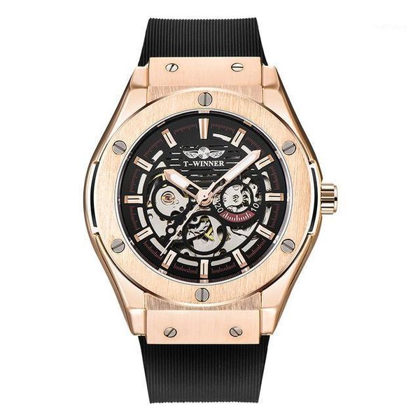 wristwatches winner fashion silicone belt men's military watch skeleton mechanical reloj hombres relogio masculino, Slivery;brown
wristwatches winner fashion silicone belt men's military watch skeleton mechanical reloj hombres relogio masculino, Slivery;brown