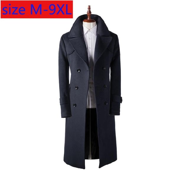 men's wool & blends autumn winter fashionable woolen overcoat super jacket casual x-long double breasted mens coat plus size m-7xl 8xl, Black
men's wool & blends autumn winter fashionable woolen overcoat super jacket casual x-long double breasted mens coat plus size m-7xl 8xl, Black