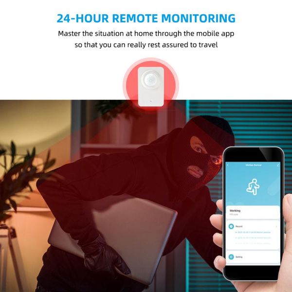 smart home control tuya wifi pir motion sensor, infrared passive detector, security burglar alarm sensor remote by life
smart home control tuya wifi pir motion sensor, infrared passive detector, security burglar alarm sensor remote by life