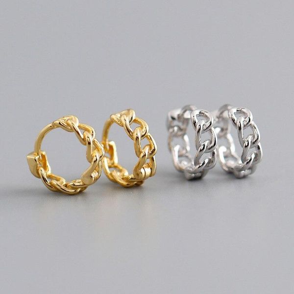 hoop & huggie a00583 jazaz 925 sterling silver simple cuban link chain punk ear buckle for women hip hop earrings jewelry accessories, Golden;silver
hoop & huggie a00583 jazaz 925 sterling silver simple cuban link chain punk ear buckle for women hip hop earrings jewelry accessories, Golden;silver