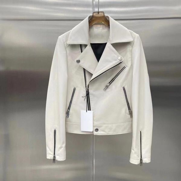 women's leather & faux genuine jacket turn-down collar short length coat spring zipper decoration, Black
women's leather & faux genuine jacket turn-down collar short length coat spring zipper decoration, Black