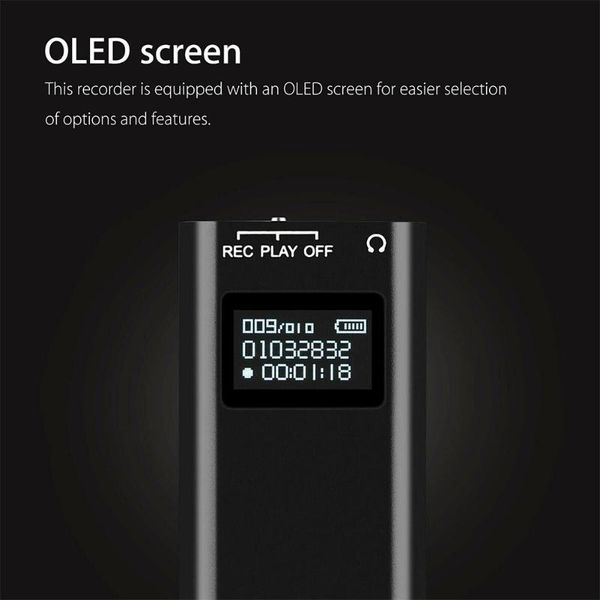 digital voice recorder mini activated for meeting lectures audio pen 3.5mm jack interview oled sound dictaphone noise reduction
digital voice recorder mini activated for meeting lectures audio pen 3.5mm jack interview oled sound dictaphone noise reduction